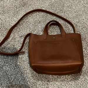 Portland Leather mini crossbody tote